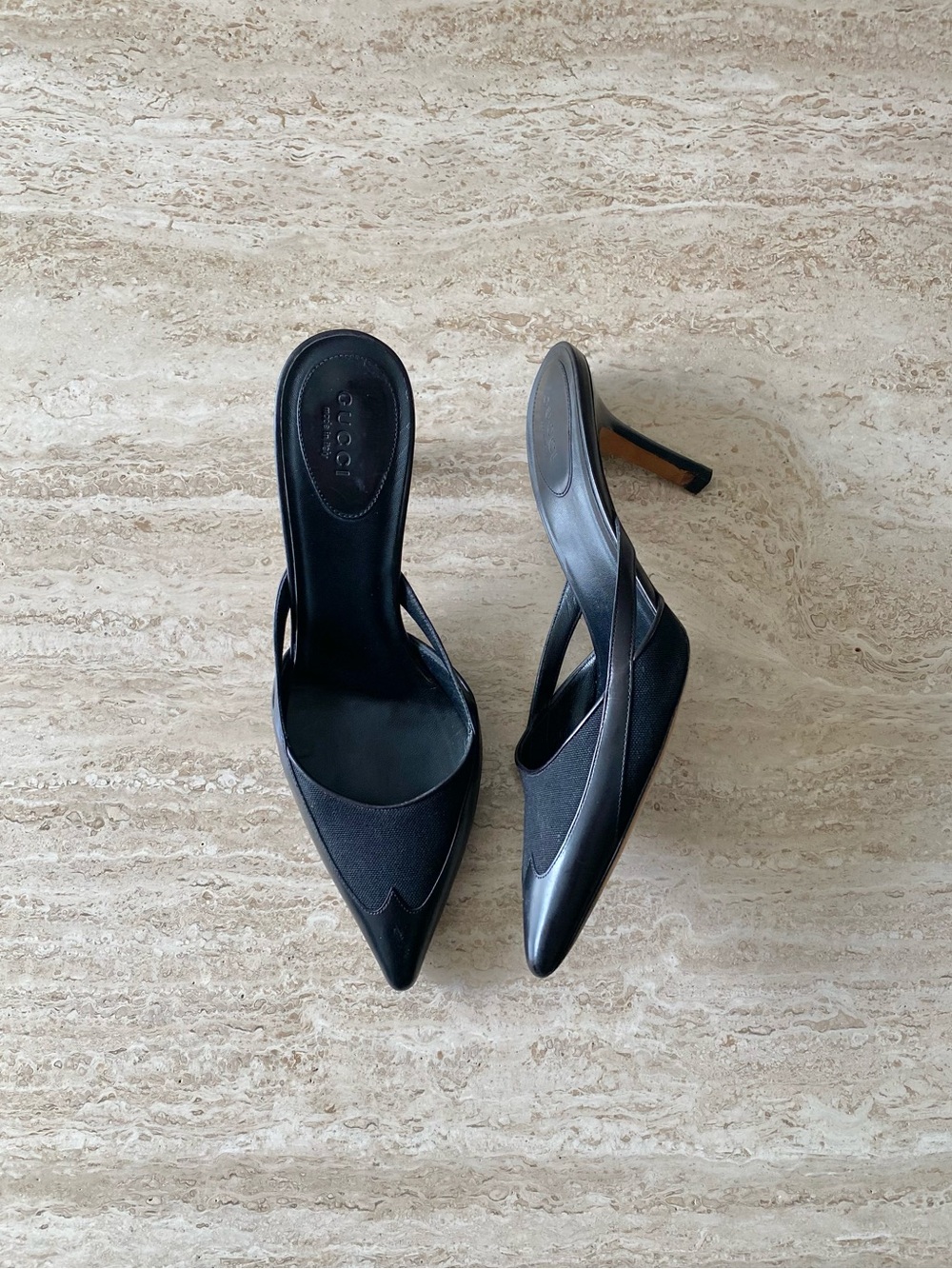Vintage Gucci Tom Ford-era Western Mule Heels